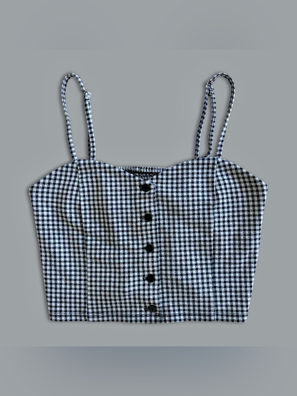 Forever 21 Checkered Cropped Tank Top